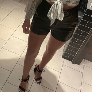 Express Faux Leather Shorts